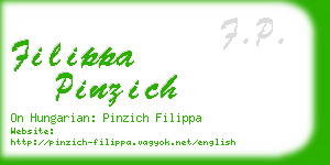 filippa pinzich business card